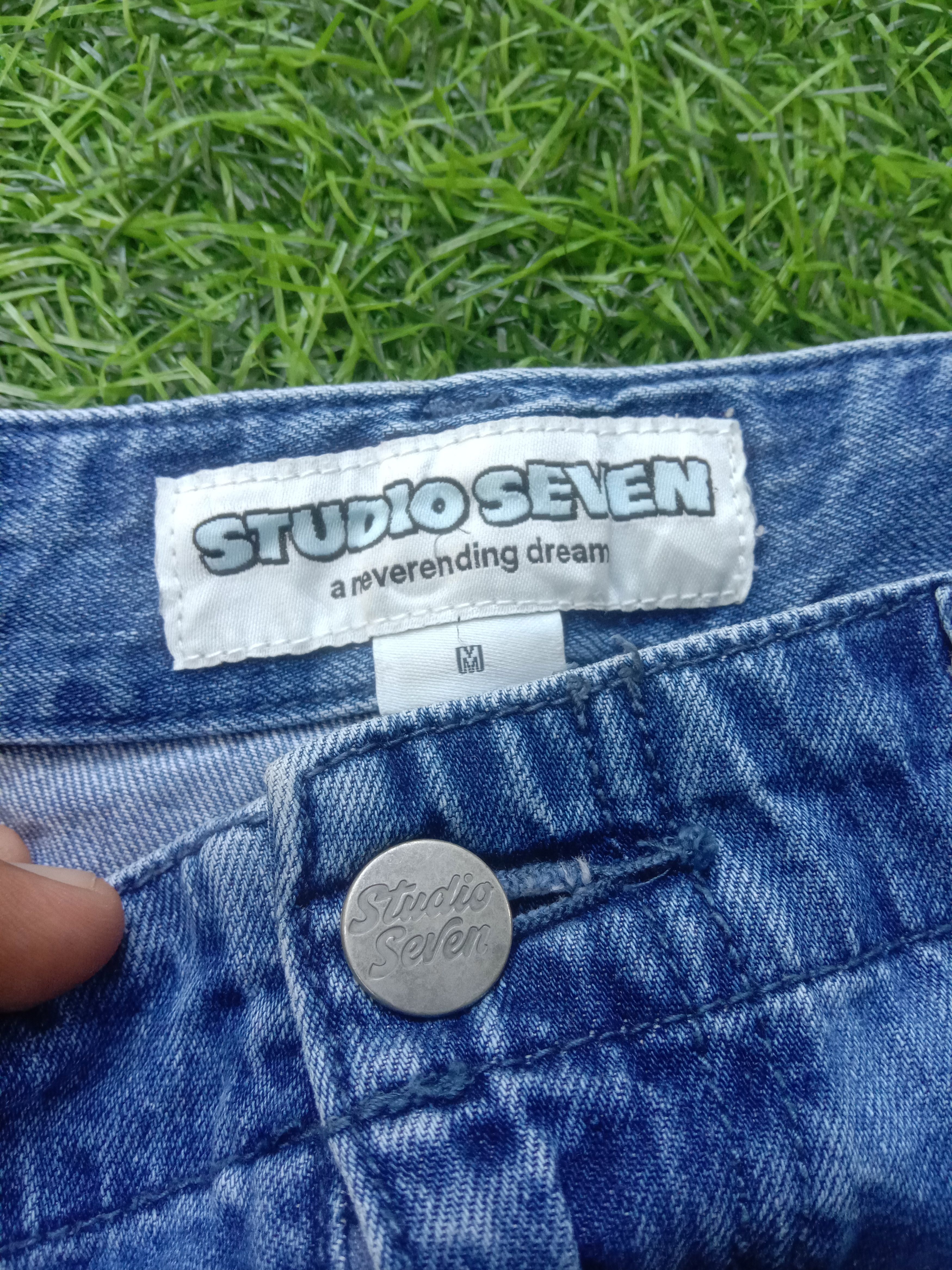 If Six Was Nine × Studio Seven Y2k studio seven shorts pants jnco style Size US 31 - 5 Thumbnail
