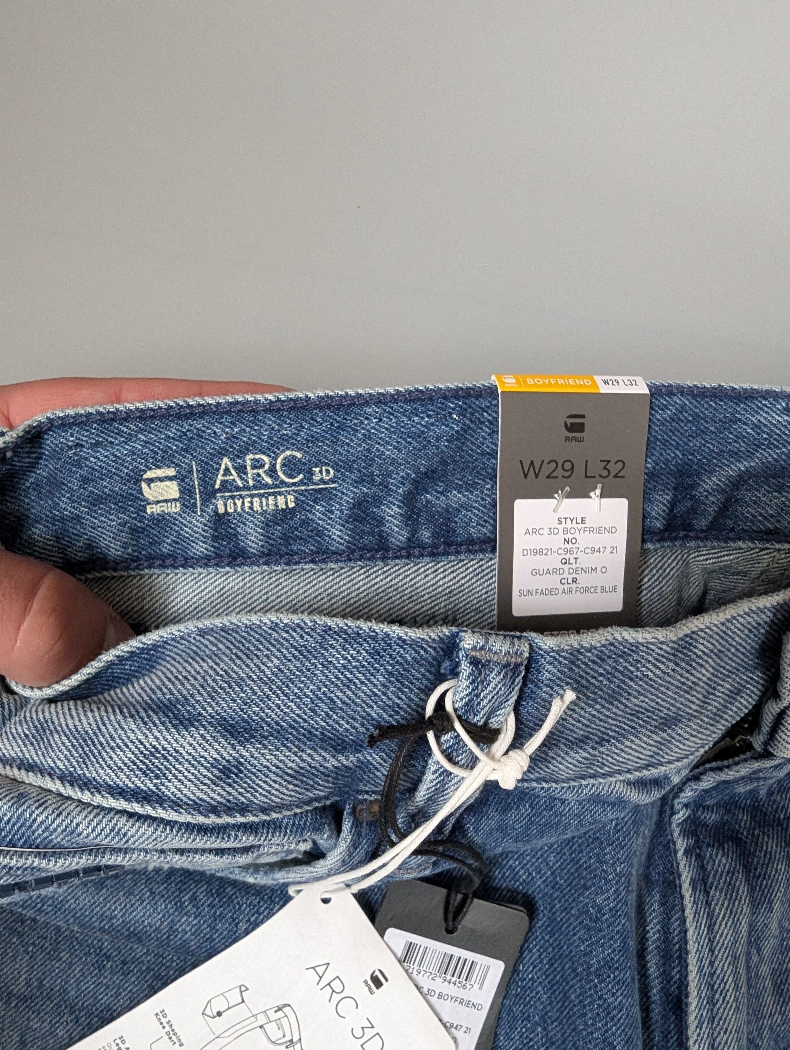 G-Star G-STAR ARC 3D Low Boyfriend Jeans Women's Ankle Length Faded Size 29" - 6 Thumbnail
