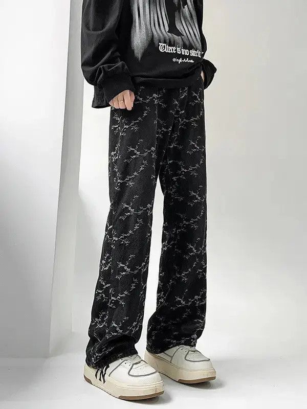 Japanese Brand Retro loose slightly flared straight leg jeans Size US 32 / EU 48 - 4 Thumbnail