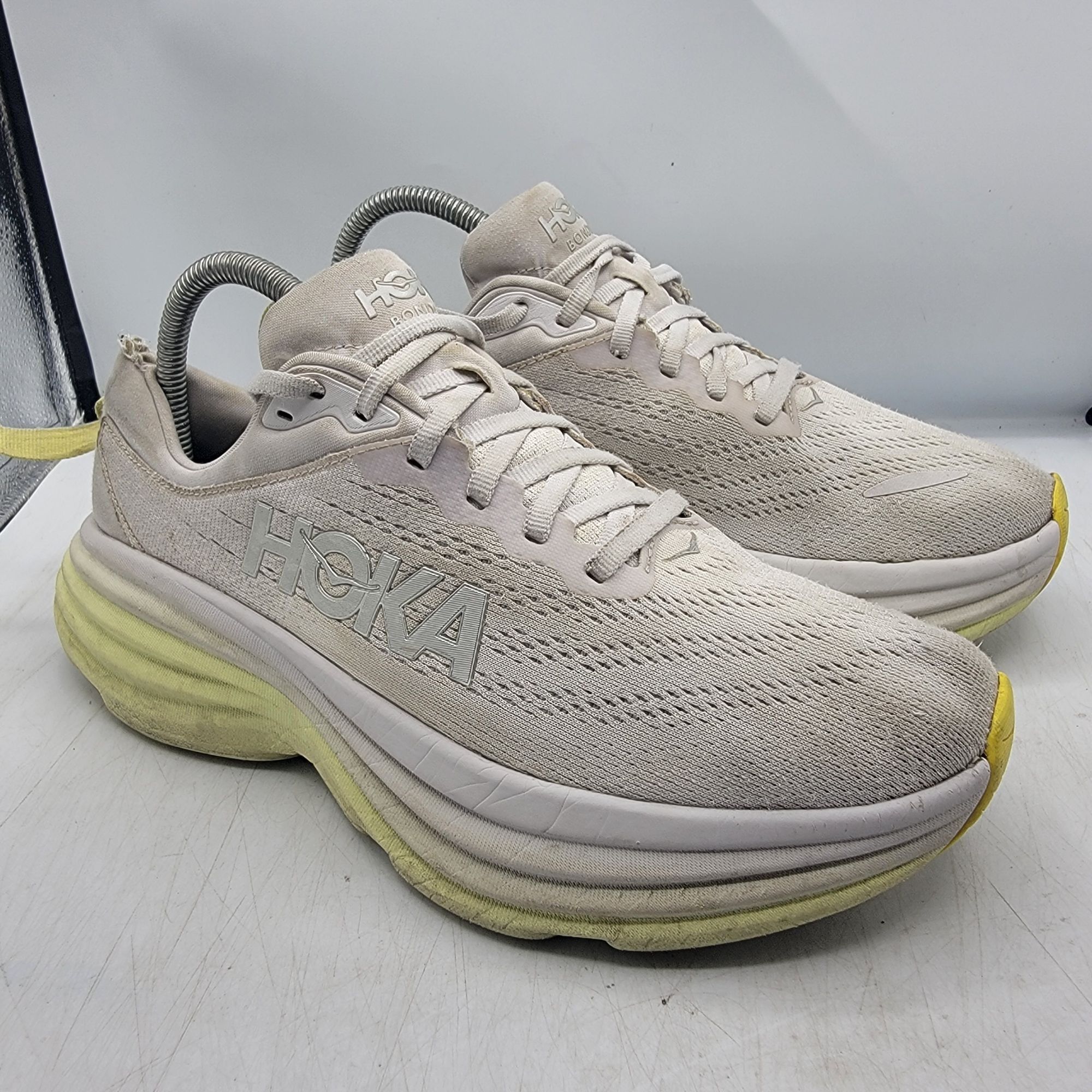 Hoka Hoka One One Bondi 8 Womens 8.5 B Nimbus Cloud Luminary Gree Size US 8.5 / IT 38.5 - 1 Thumbnail