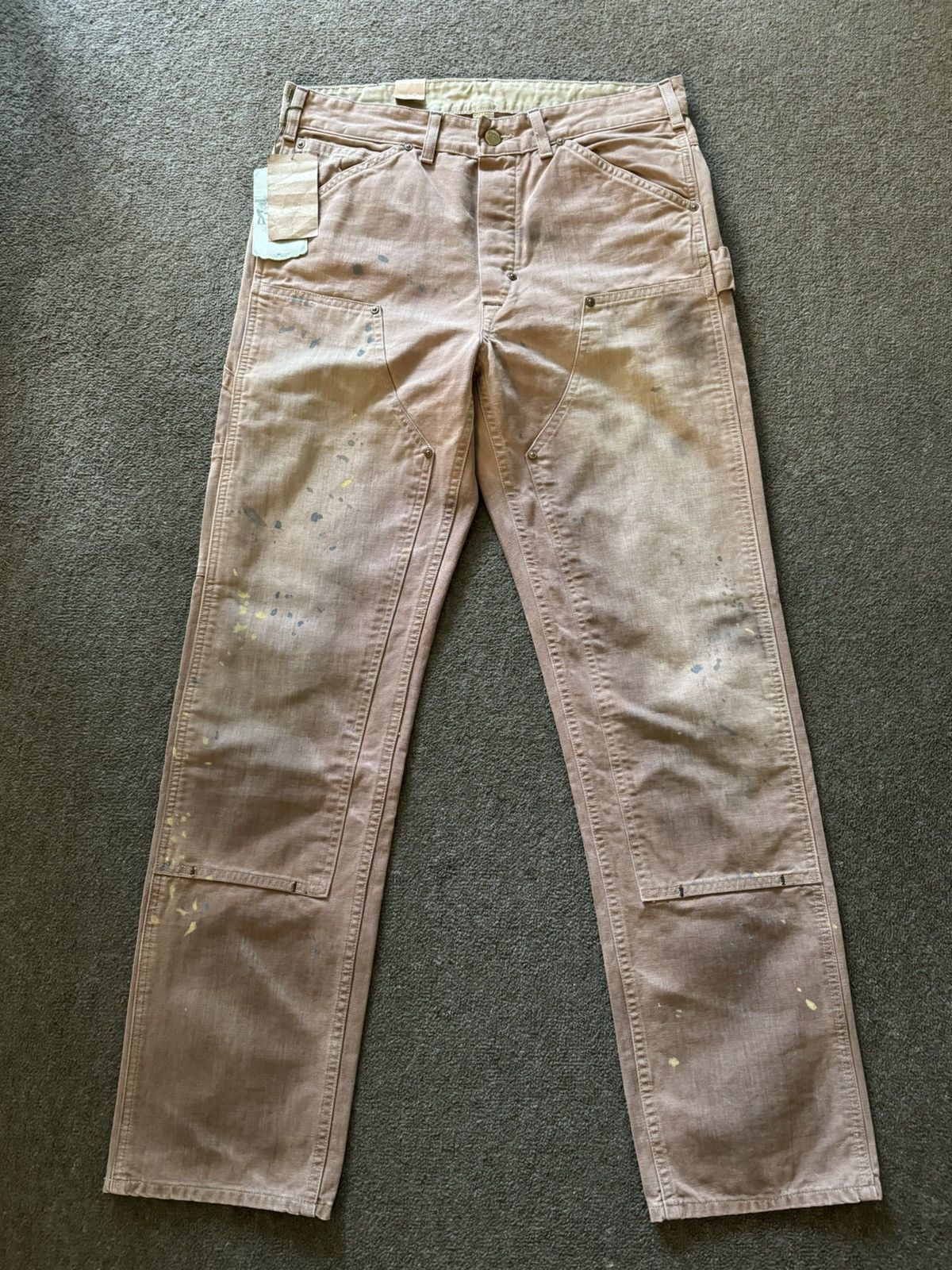 RRL Ralph Lauren RRL 23SS double knee canvas carpenter pants RRL Ralph Lauren RRL 23SS double knee canvas carpenter pants