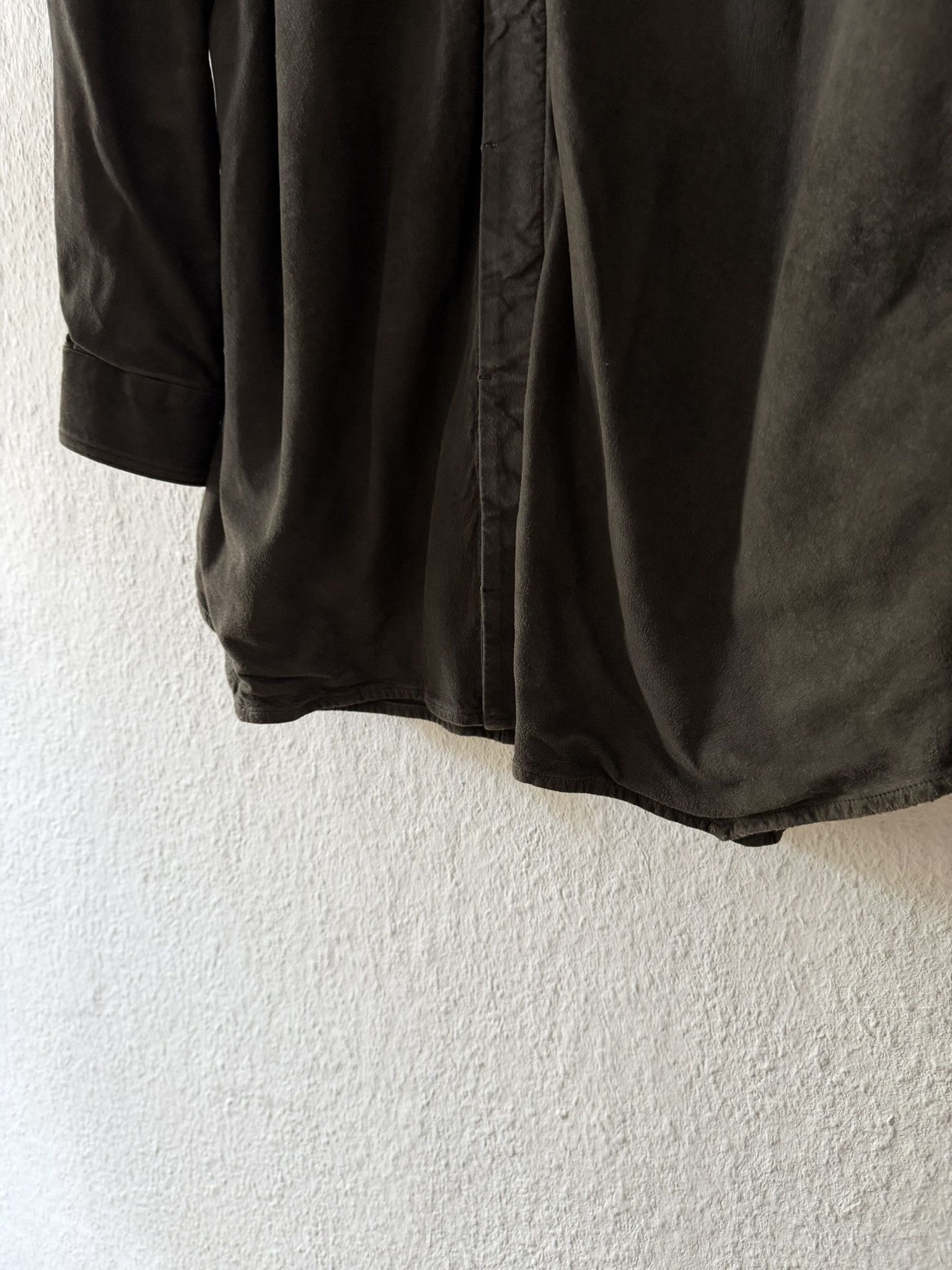Rick Owens F/W 16 “MASTODON” Blistered Lamb Leather Trench Shirt L/54 Size US L / EU 52-54 / 3 - 5 Thumbnail