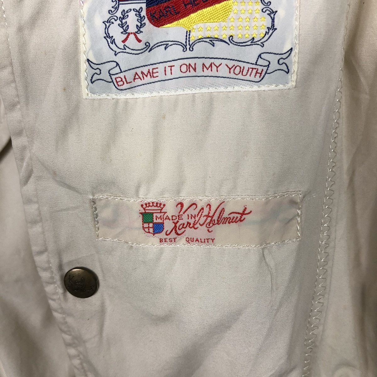 Japanese Brand 📌Vintage Bomber Jacket Karl Helmut Patches Issey Miyake Size US L / EU 52-54 / 3 - 19 Thumbnail