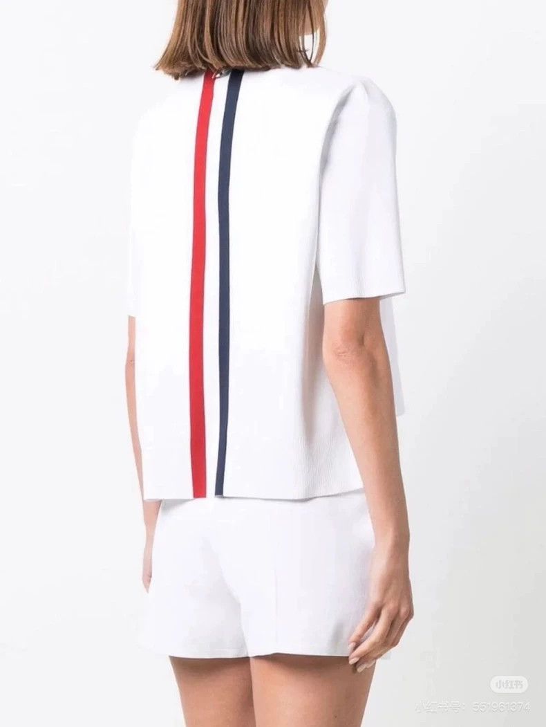 Thom Browne Thom Browne White knit short sleeves Size M / US 6-8 / IT 42-44 - 2 Thumbnail