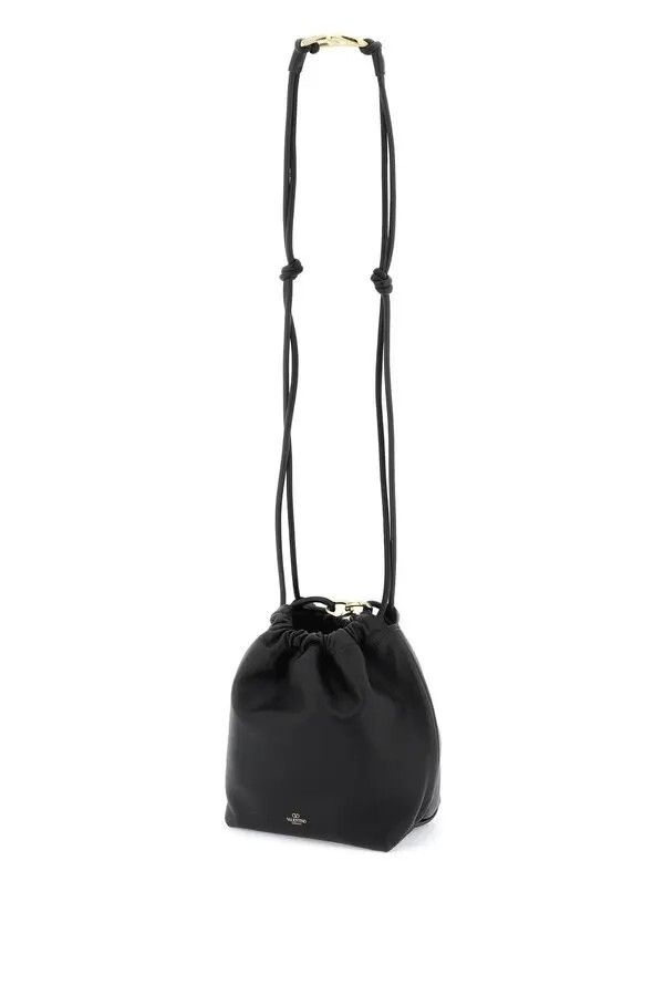 Valentino o1s22i1n0924 Size: OS / Vlogo Pouf Bucket Bag in Black Size ONE SIZE - 2 Thumbnail