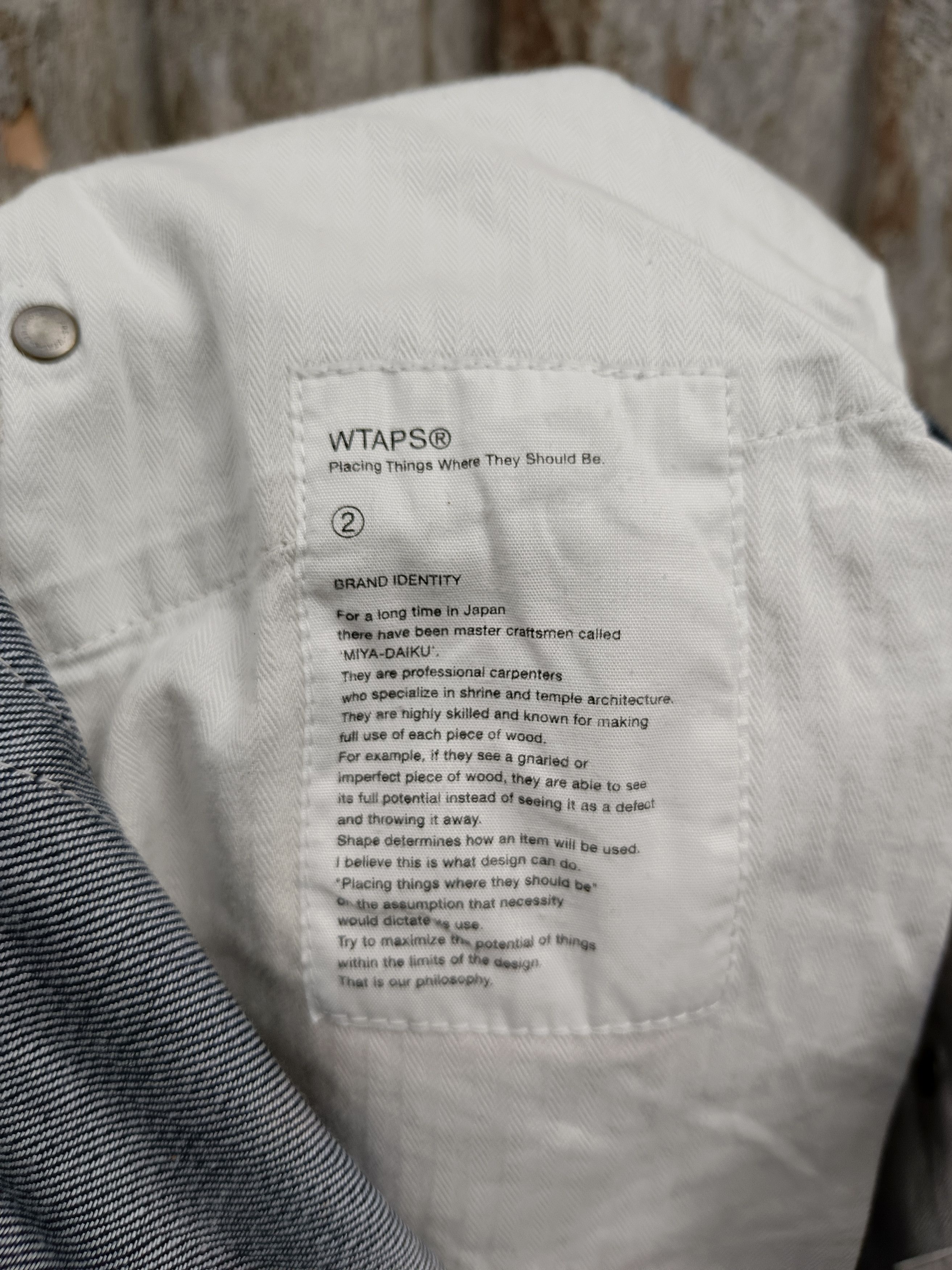 Wtaps Wtaps "Who dares Wins" Trousers denim raw pants Size US 33 - 7 Thumbnail