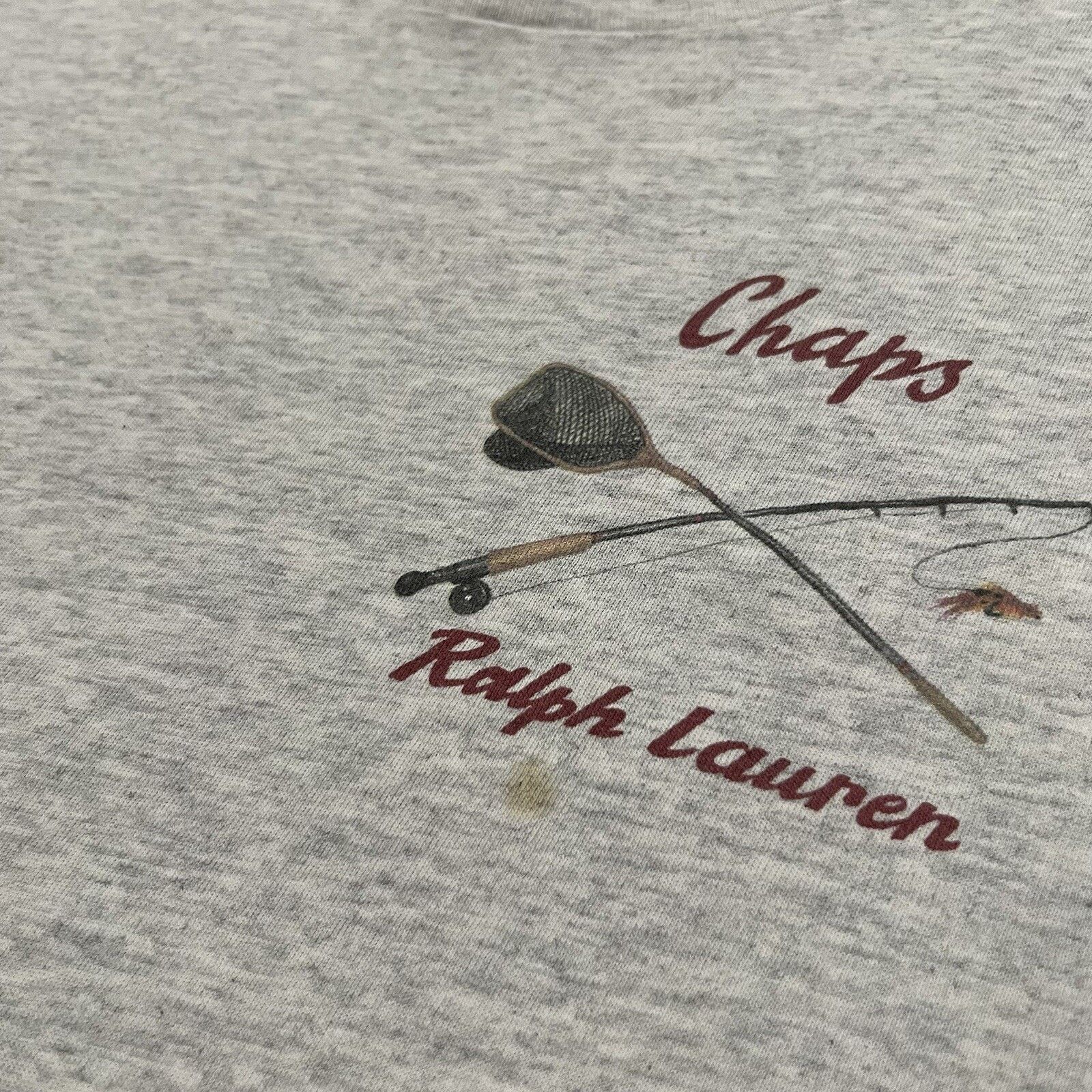 Chaps Ralph Lauren VTG Chaps Ralph Lauren Coming To Life Fishing USA T Shirt Size US XL / EU 56 / 4 - 5 Thumbnail