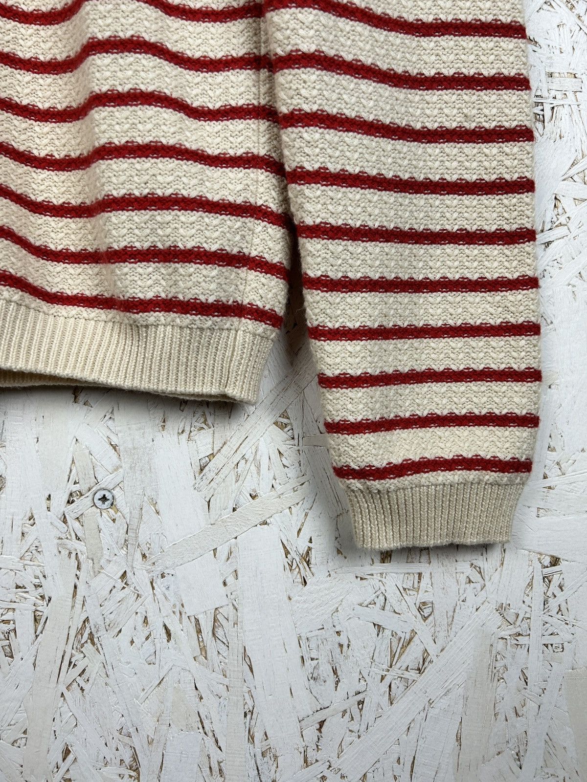 Gucci Gucci Embroidered Anchor Cotton Cashmere Striped Sweater Size M / US 6-8 / IT 42-44 - 6 Thumbnail