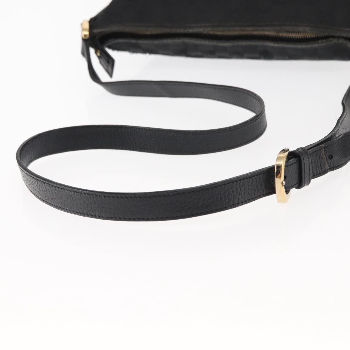 Gucci GUCCI GG Canvas Abbey Shoulder Bag Black Gold Size ONE SIZE - 8 Thumbnail