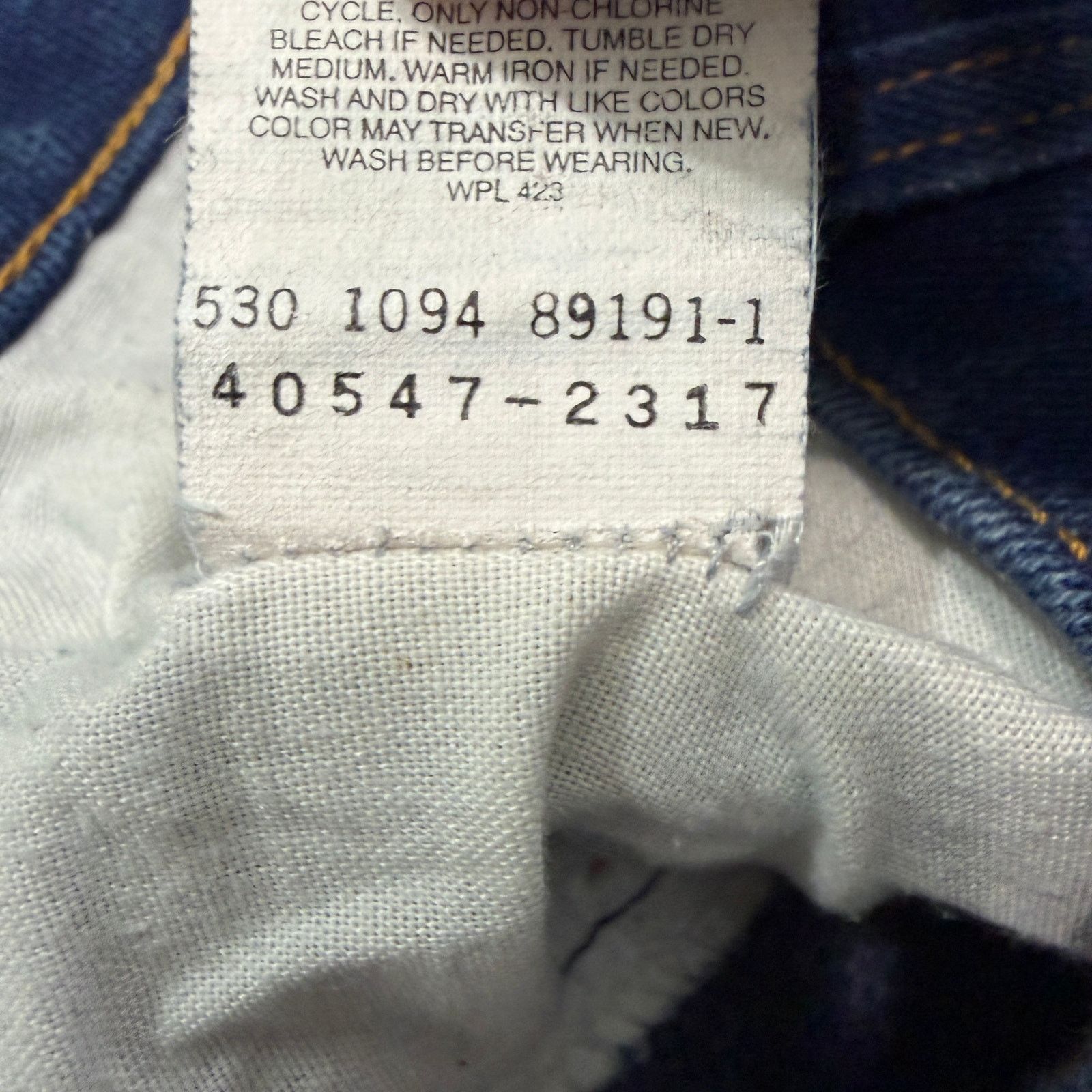 Levi's Vintage Levis Action Jeans Men's 36x29 Denim Dark Wash 890s Size US 36 / EU 52 - 6 Thumbnail