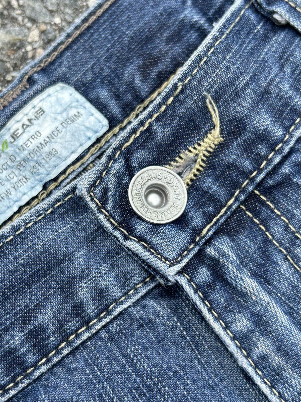 Request Jeans DKNY Embroidered Distressed Bootcut Jeans Size US 36 / EU 52 - 8 Thumbnail
