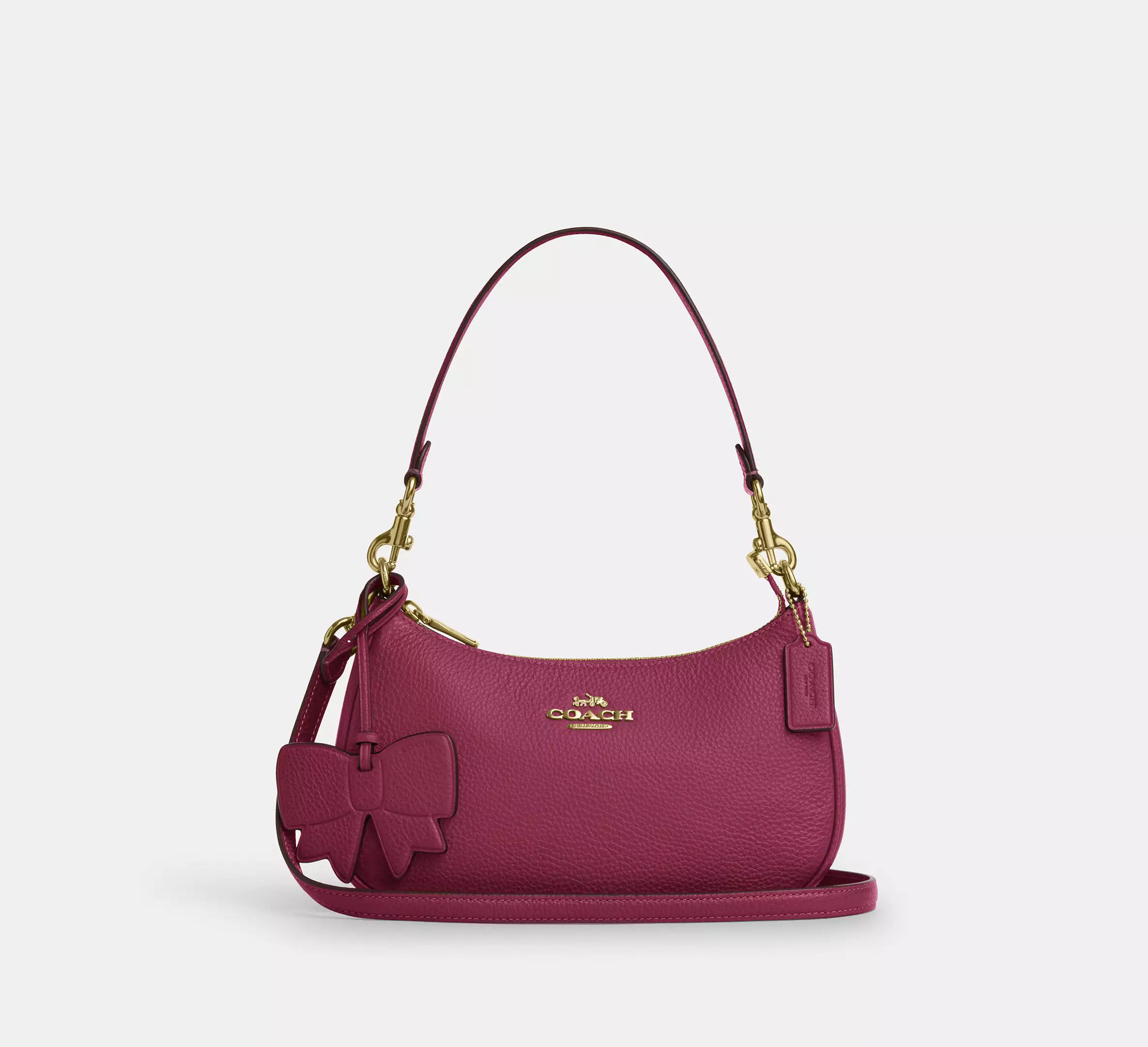 Coach Teri Shoulder Bag With Bow Charm CY654 Size ONE SIZE - 7 Thumbnail