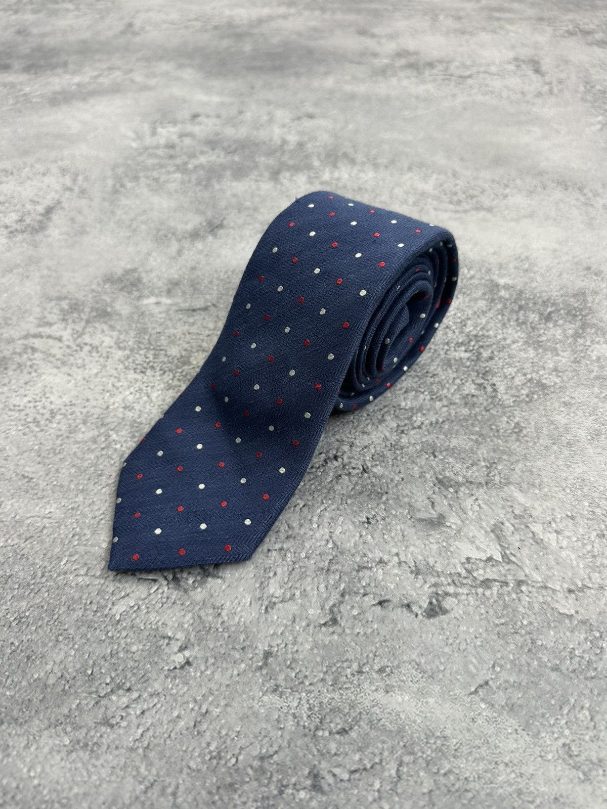 Eton Eton Blue Polka Dot Wool Silk Tie Cravatte Necktie Italy Size ONE SIZE - 3 Thumbnail