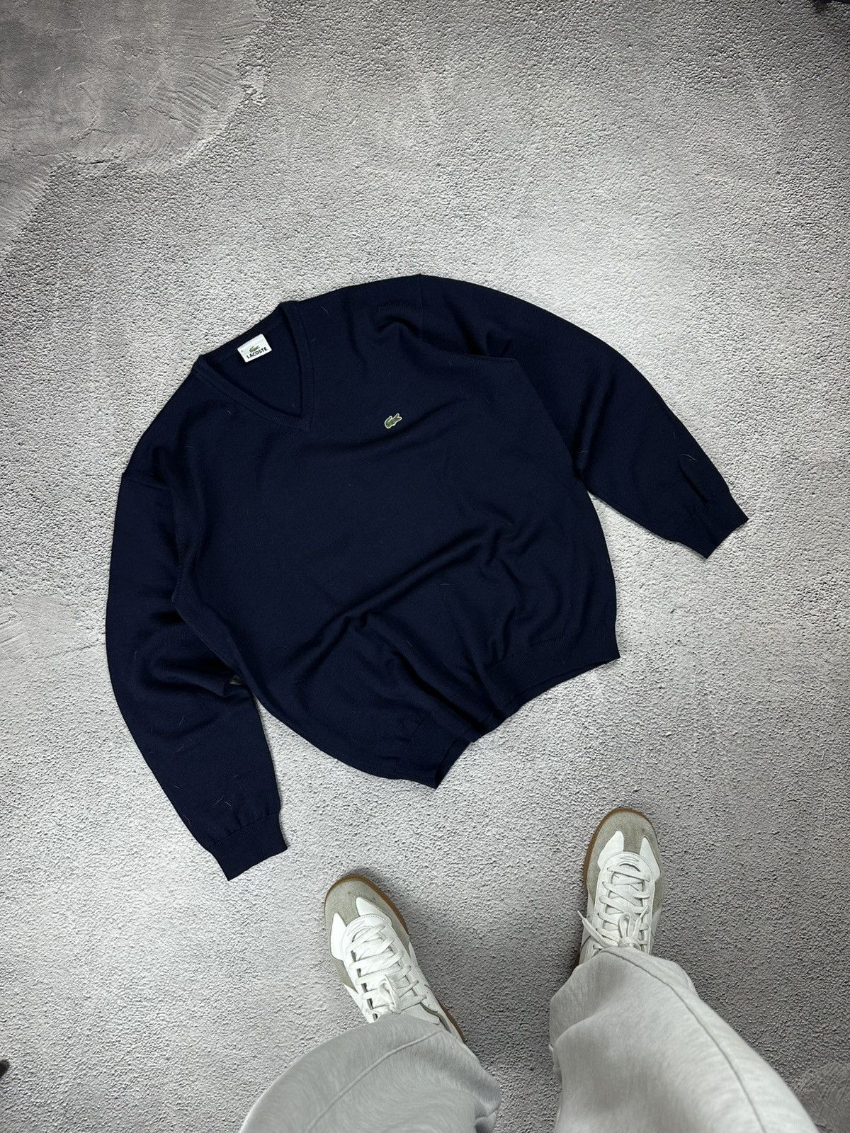 Lacoste Vintage Lacoste Wool Sweater Y2K Old Money Style Size US L / EU 52-54 / 3 - 1 Thumbnail