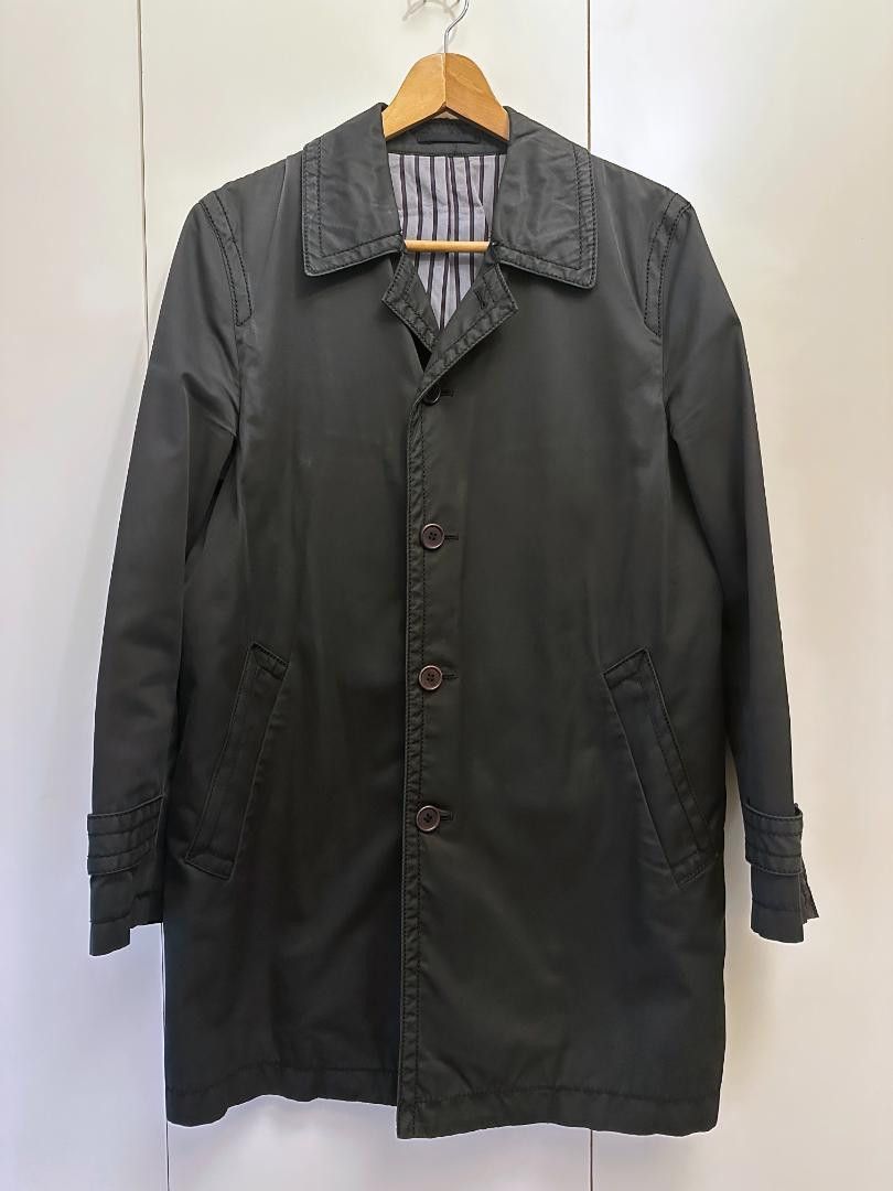Comme des Garçons Homme Packable Overcoat Navy AD2005