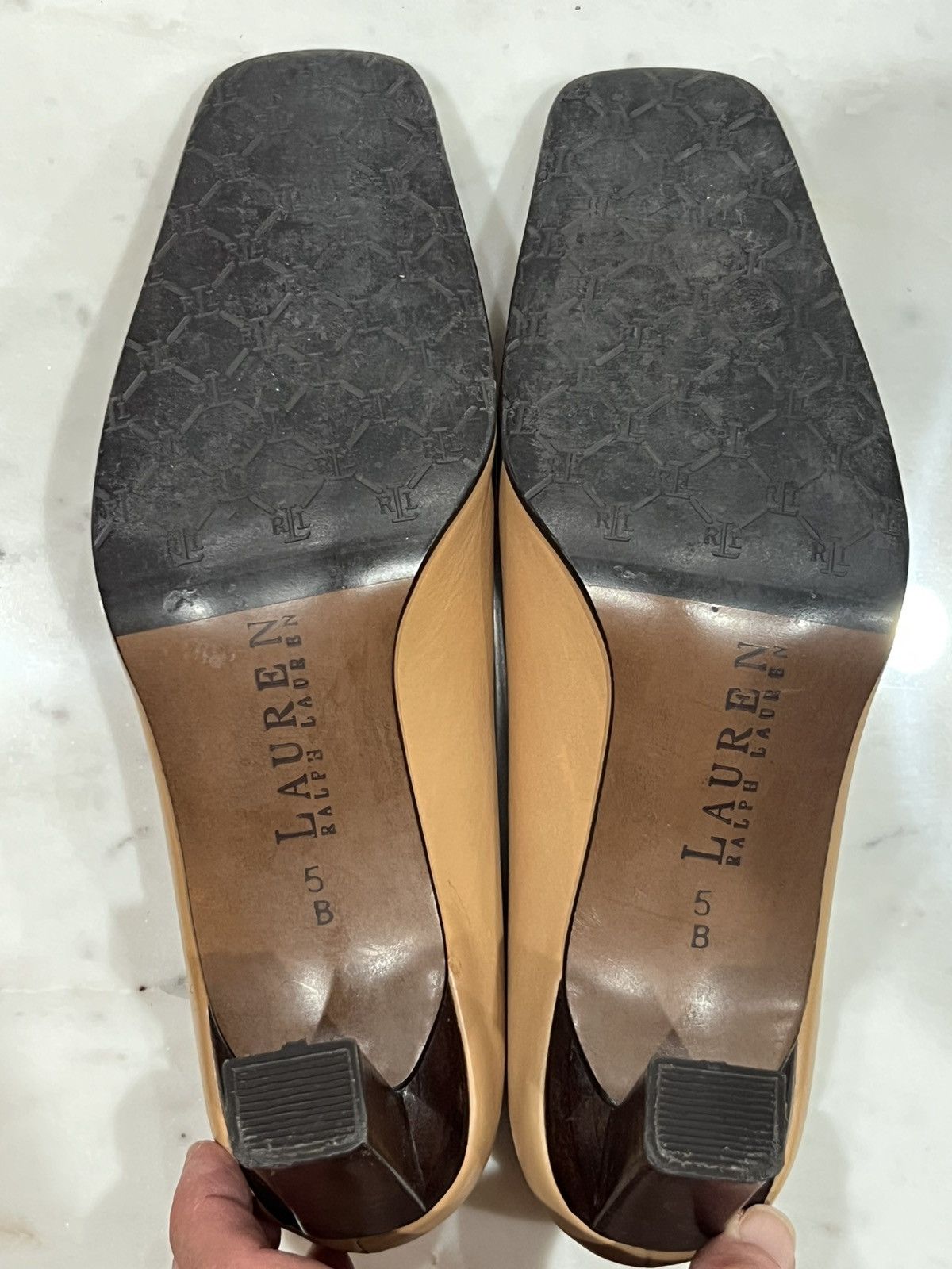 Ralph Lauren Lauren Ralph Lauren Tan Heels Size US 5 / IT 35 - 5 Thumbnail