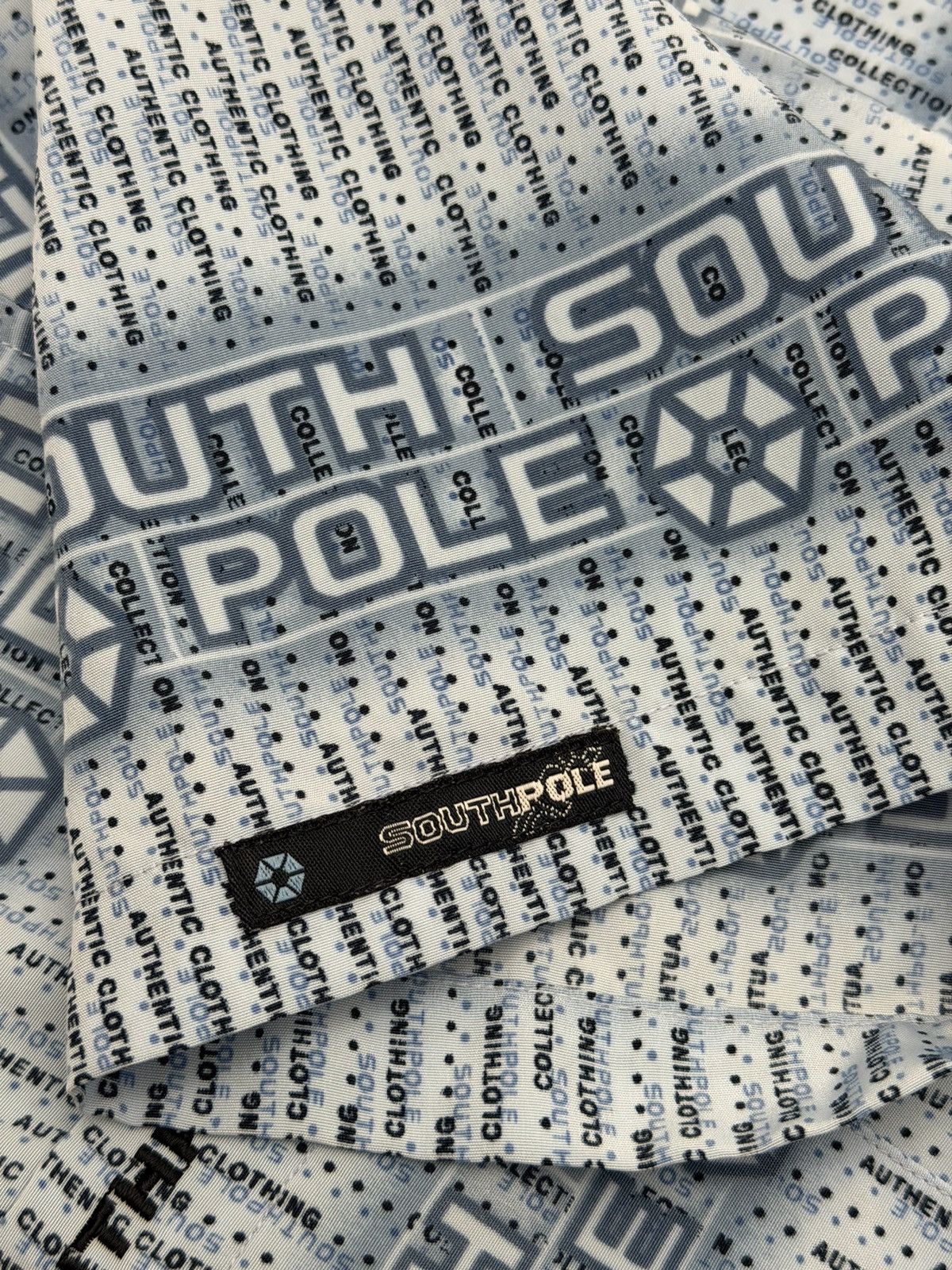Southpole Vintage Y2K South Pole Button Up Shirt AOP M Skater Baggy Size US M / EU 48-50 / 2 - 8 Thumbnail