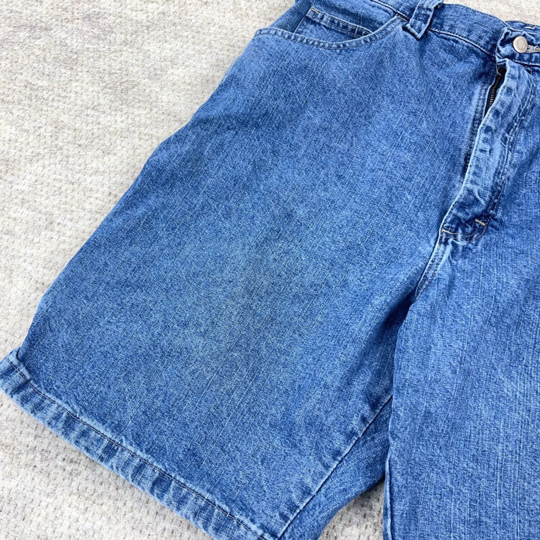 Wrangler VINTAGE Wrangler Shorts Men 36 Bermuda Denim 5-Pocket Relaxed Fit Blue Baggy Workwear 90s Grunge Hip Hop Rockabilly Classic 36 Mens Size US 36 / EU 52 - 5 Thumbnail