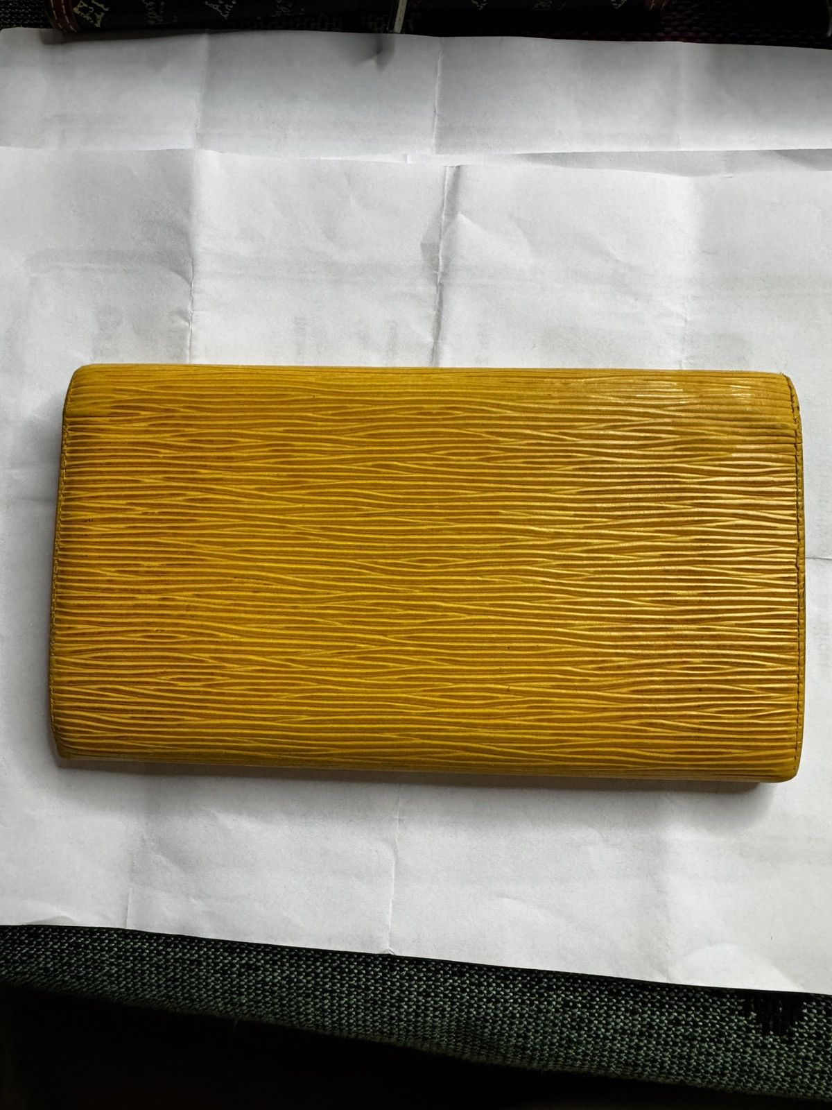 Louis Vuitton Louis Vuitton Yellow Purple Epi Portefeuille Sarah Wallet Size ONE SIZE - 2 Thumbnail
