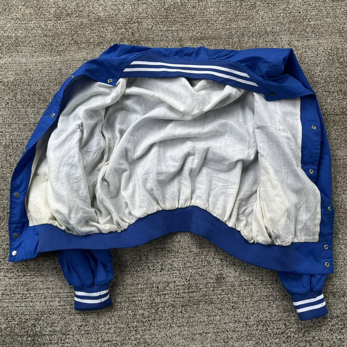 Vintage Vintage Blue Varsity Gem Jacket Size L 70's 80's Size US L / EU 52-54 / 3 - 6 Thumbnail