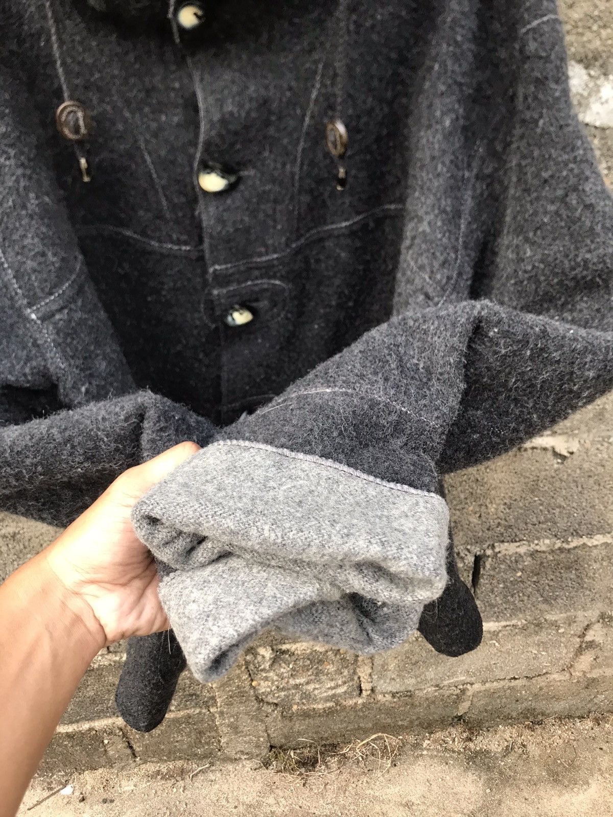 BARNS OUTFITTERS × Gloverall 🌟Gloverall Wool Hoodies Barn Coat Jacket Size US M / EU 48-50 / 2 - 7 Thumbnail