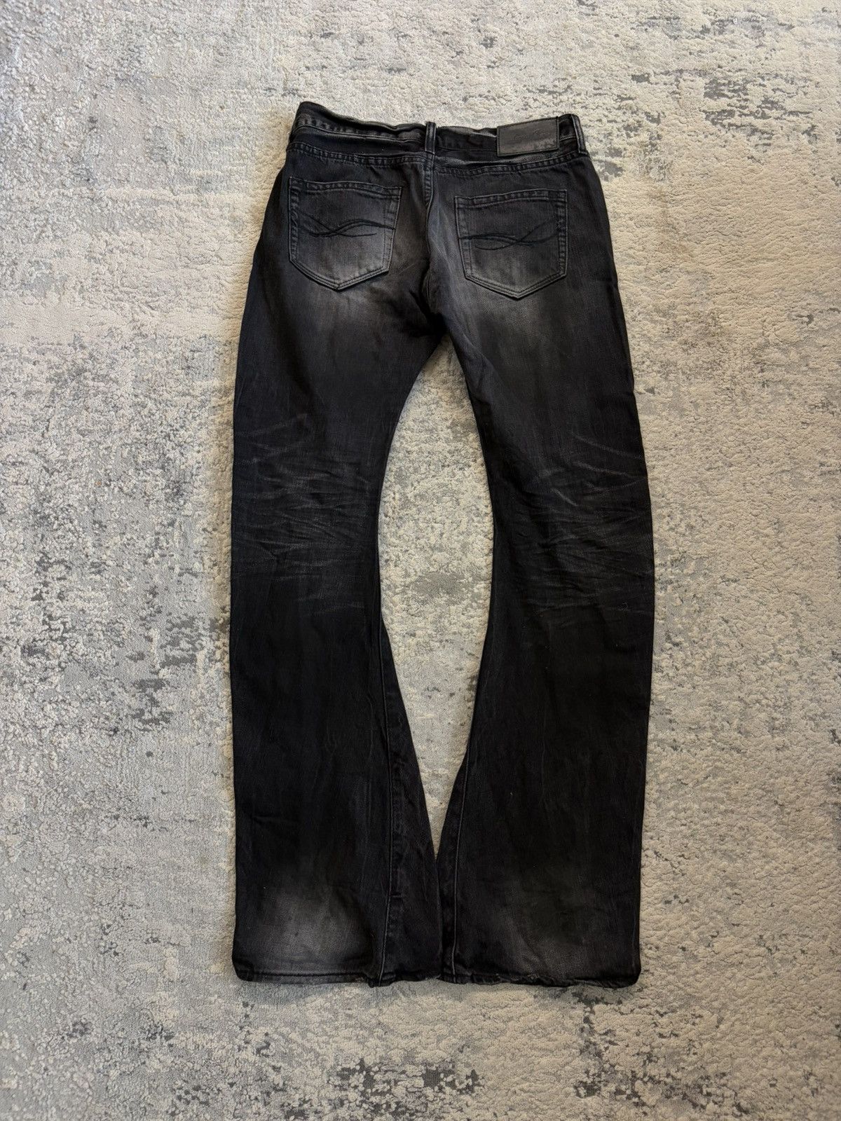 CIVARIZE Cavaria - Black Distressed Studded Flare Denim Size US 29 - 10 Thumbnail