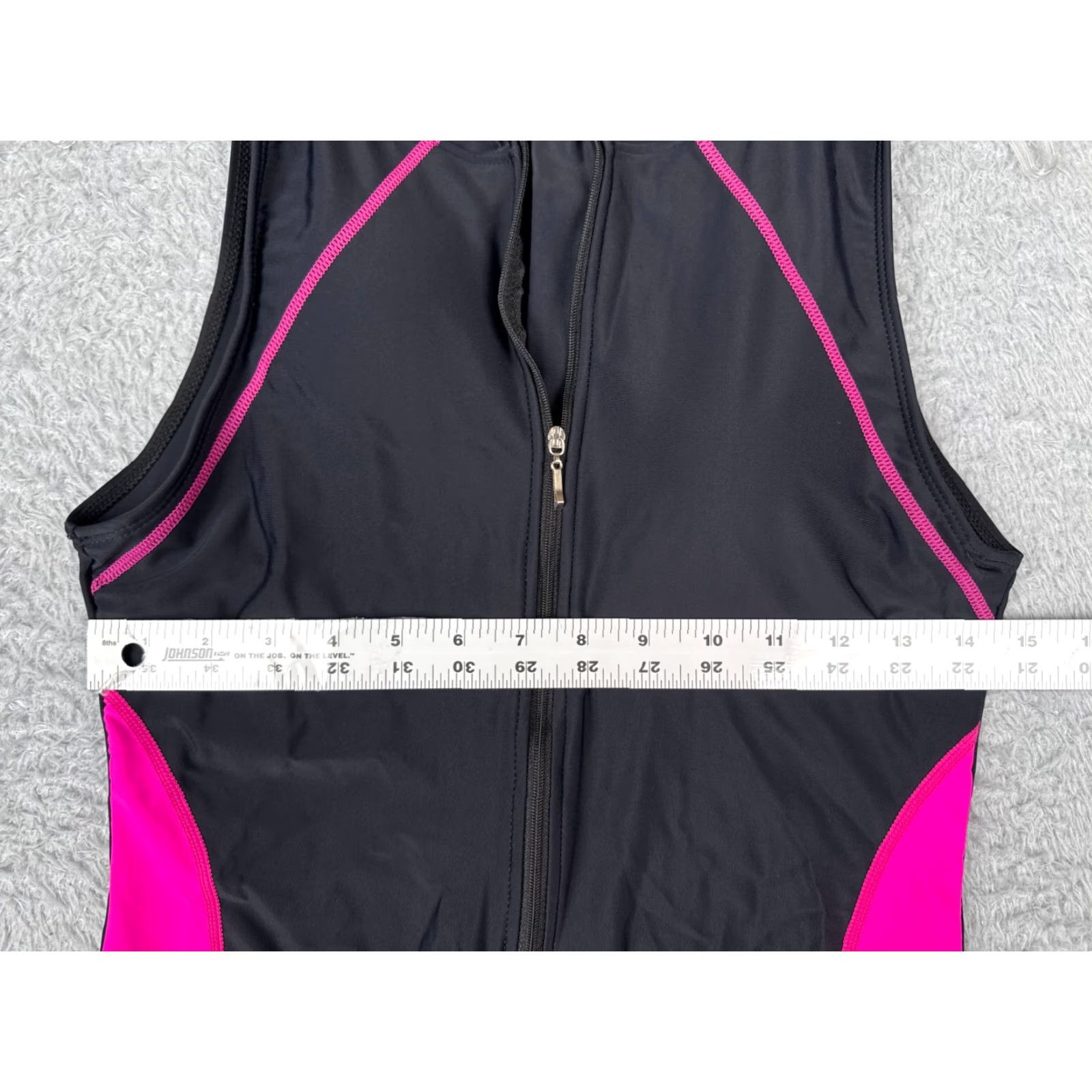 Vintage Swimsuit One Piece Black Sleeveless Sports Womens Medium Size ONE SIZE - 7 Thumbnail
