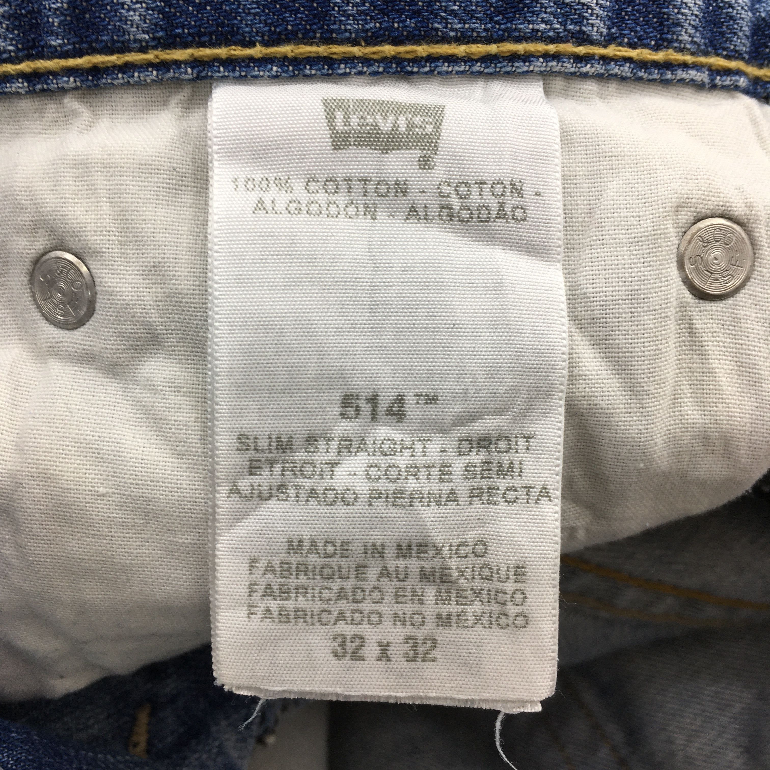 Levi's Size 30x30.5 Vintage Levi's 514 Faded Blue Jeans Size US 30 / EU 46 - 14 Thumbnail