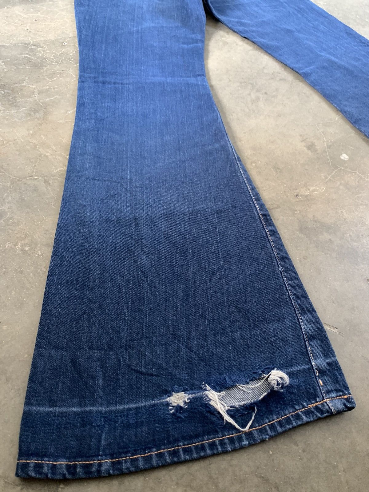 If Six Was Nine Super Flare Jeans Vintage 70's Cosmo USA Jeans Paddy Button Size US 26 / EU 42 - 18 Thumbnail