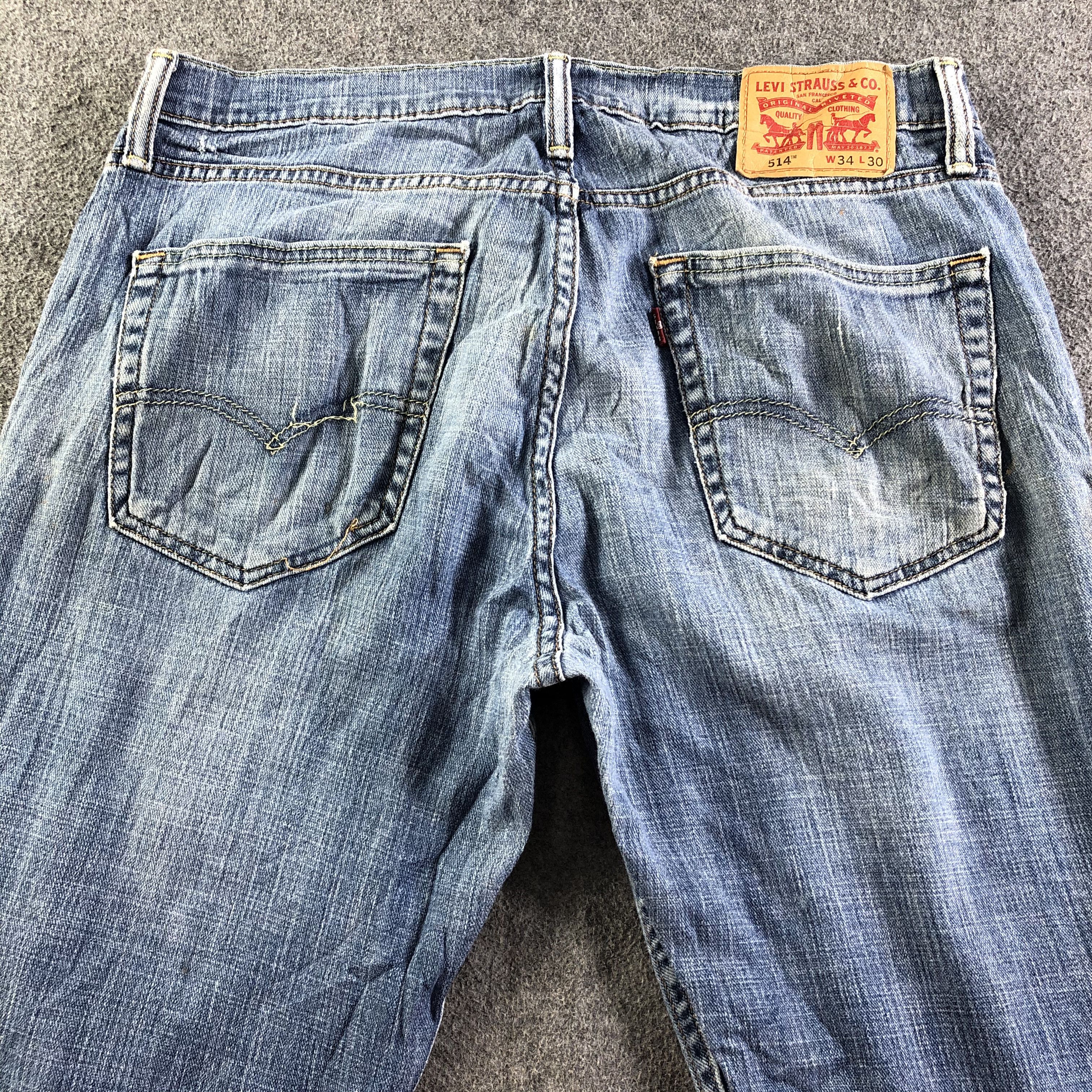 Levi's Vintage Blue Wash Levis 514 Jeans-J4165 Size US 34 / EU 50 - 4 Thumbnail