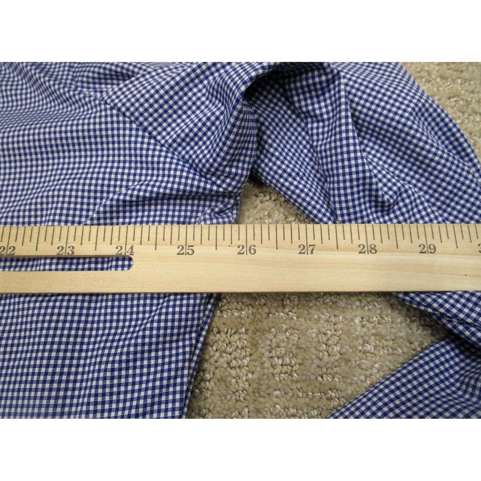 Mizzen+Main Mizzen+Main Shirt Men 2XL Blue Check Spinnaker Long Sleeve Button Up Stretch Size US XXL / EU 58 / 5 - 5 Thumbnail