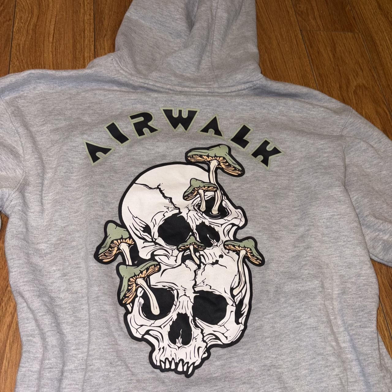 Airwalk Airwalk grunge skater hoodie with skulls and mushrooms Size US M / EU 48-50 / 2 - 2 Thumbnail