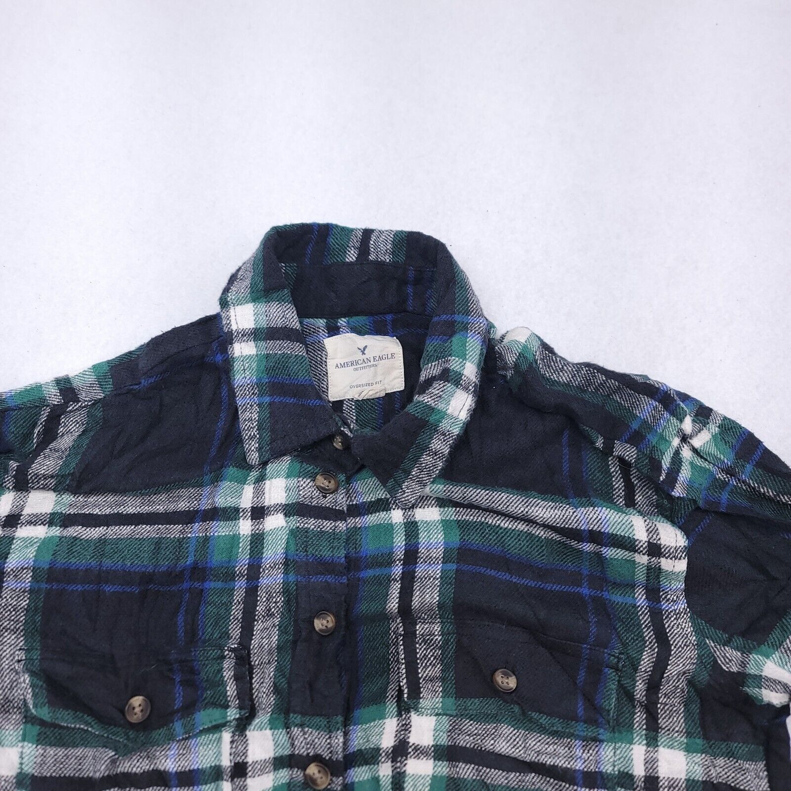 American Eagle Outfitters American Eagle Button Up Shirt Mens Size Extra Small Green Size US XS / EU 42 / 0 - 1 Thumbnail