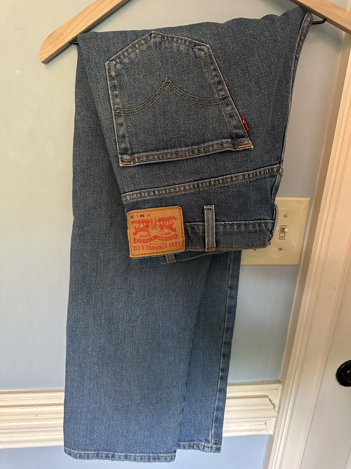 Levi's Levi straight fit denim Size (34x32)Blue Size US 34 / EU 50 - 1 Thumbnail