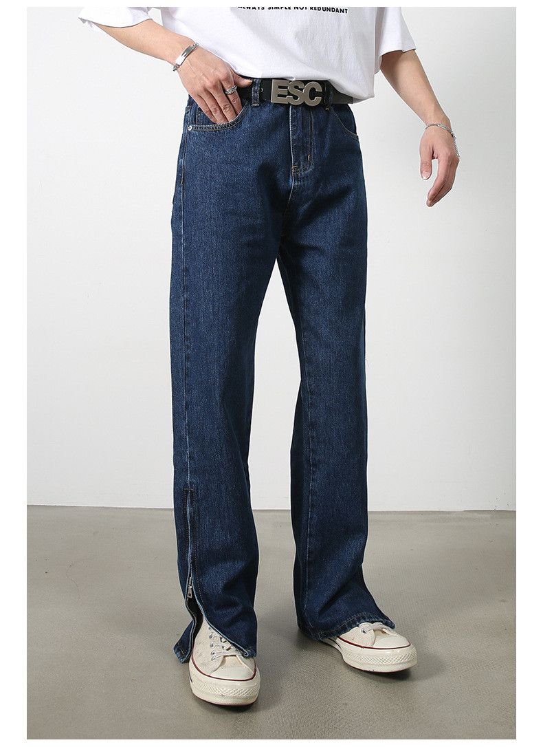 Japanese Brand × Jean Japanese loose straight zipper casual jeans Size US 32 / EU 48 - 2 Thumbnail