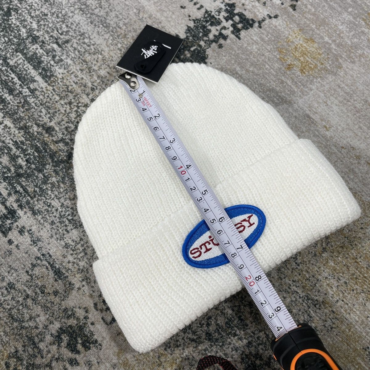 Stussy STUSSY BEANIE WHITE OVAL LOGO Size ONE SIZE - 2 Thumbnail