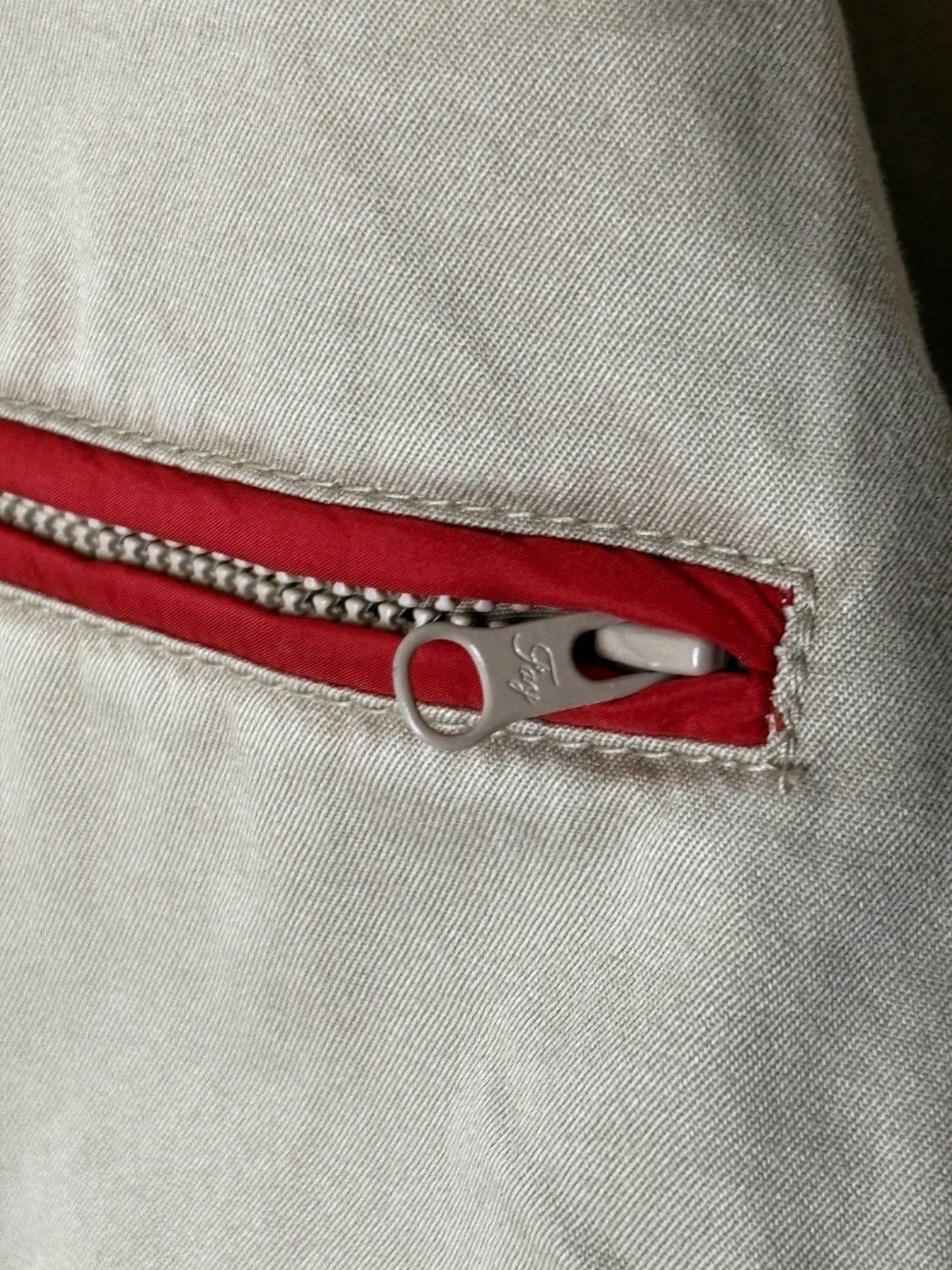 Fay Fay Utility Blazer Lambskin Leather Accent Jacket Size US M / EU 48-50 / 2 - 13 Thumbnail