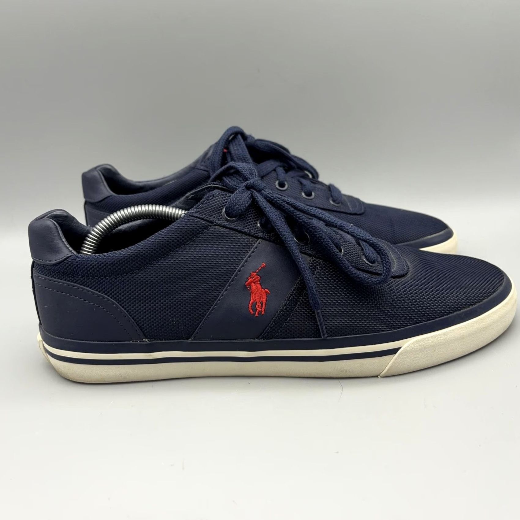 Polo Ralph Lauren Polo Ralph Lauren Hanford Shoes Mens 9.5 Navy Blue Nylon Casual Sneakers Pony Shoes Size US M / EU 48-50 / 2 - 6 Thumbnail