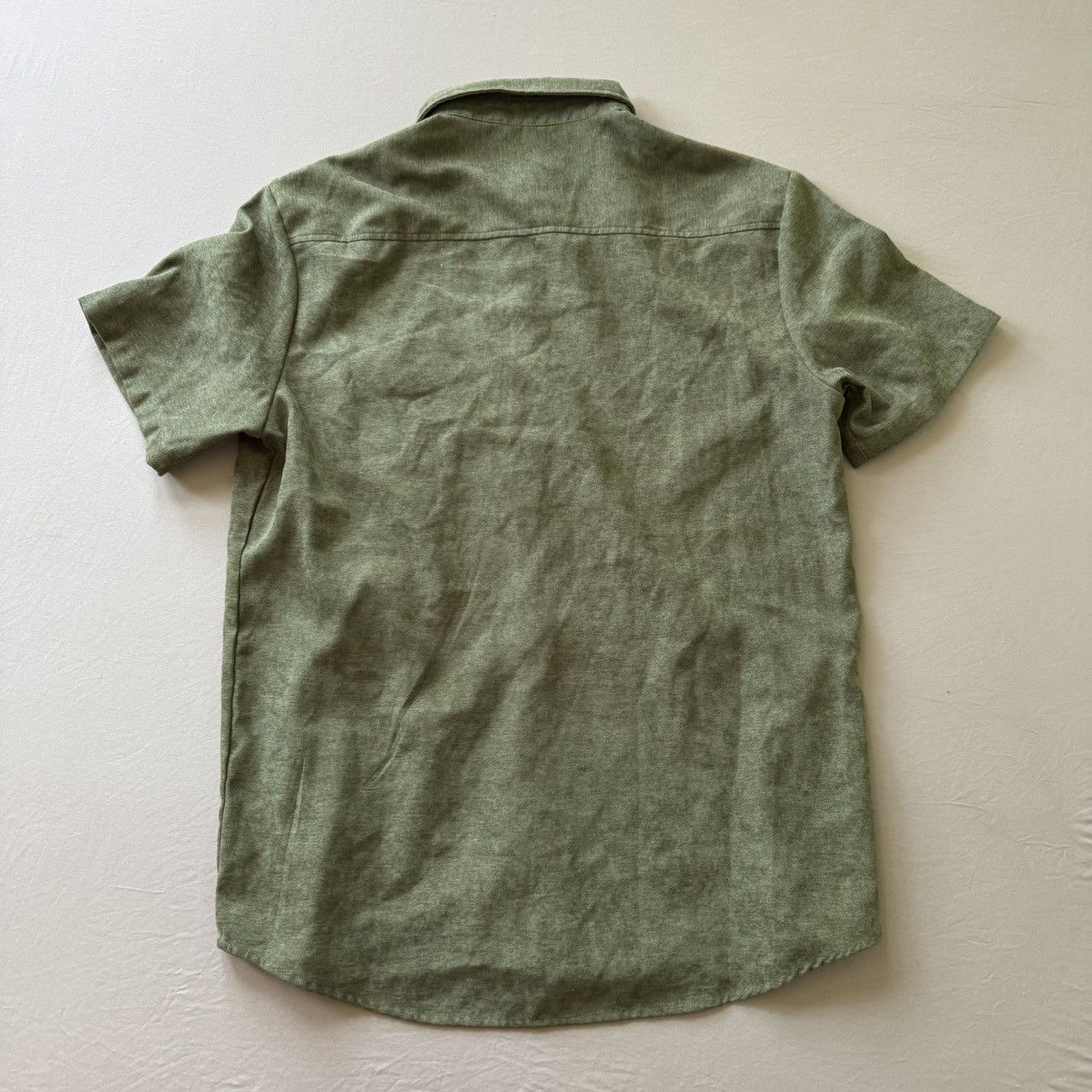 Other Olive Green Short Sleeve Button Up Shirt Size US XL / EU 56 / 4 - 2 Thumbnail