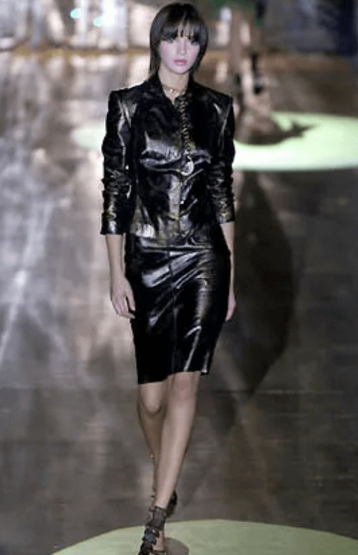 Roberto Cavalli SS2001 Roberto Cavalli Black & Gold Patina Leather Biker Jacket Size XS / US 0-2 / IT 36-38 - 2 Thumbnail