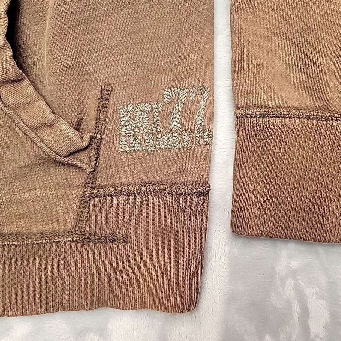 American Eagle Outfitters American Eagle Outfitters Hoodie Womens L Brown Henley Pullover Vintage Wash Size L / US 10 / IT 46 - 5 Thumbnail