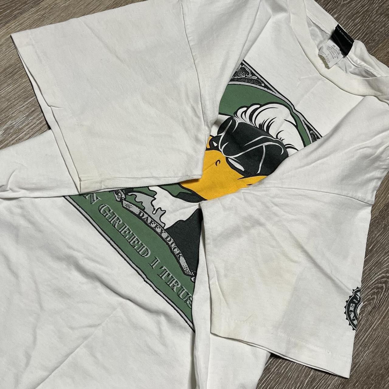 Vintage × Warner Bros 90s in greed we trust daffy duck tee Size US L / EU 52-54 / 3 - 5 Thumbnail