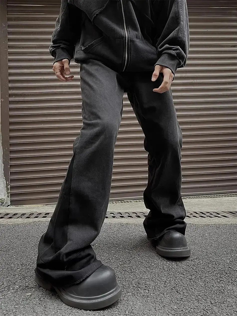 Japanese Brand Retro patchwork micro elastic jeans Size US 30 / EU 46 - 6 Thumbnail
