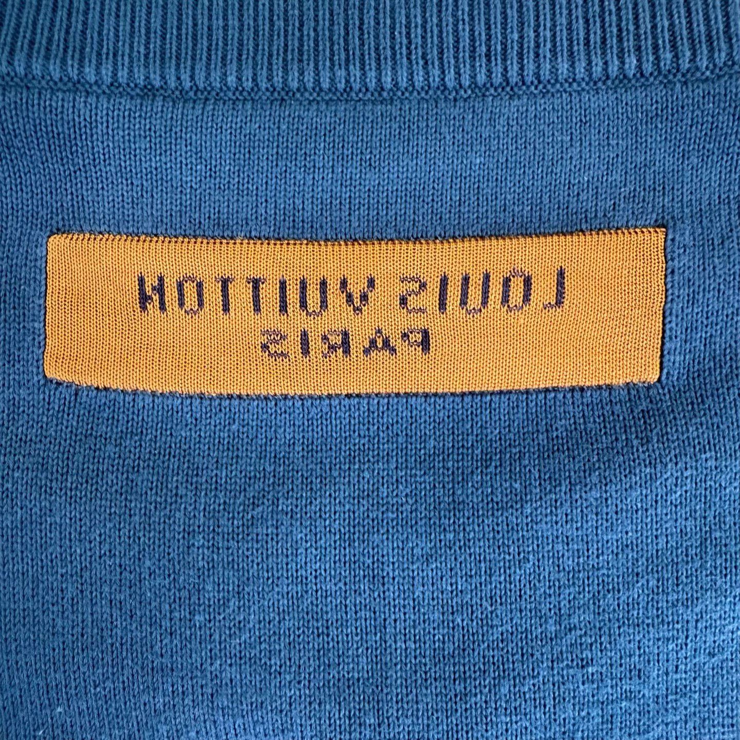 Louis Vuitton LV FW22 Pied Piper short-sleeve tee men's blue M Size US M / EU 48-50 / 2 - 3 Thumbnail