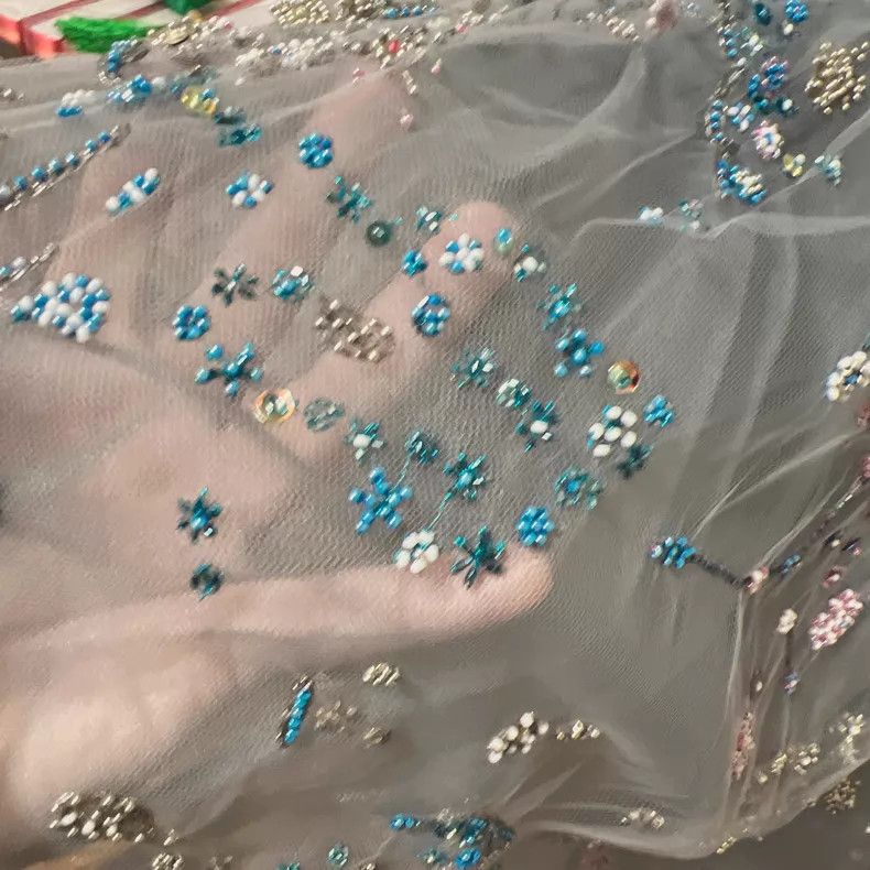 Valentino Valentino Blue studded bead dress Size M / US 6-8 / IT 42-44 - 6 Thumbnail