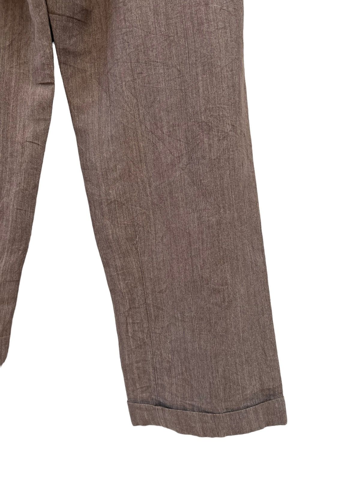 Other Vintage Papas Japan Sun Fade Light Brown Linen Loose Trouser Size US 32 / EU 48 - 21 Thumbnail
