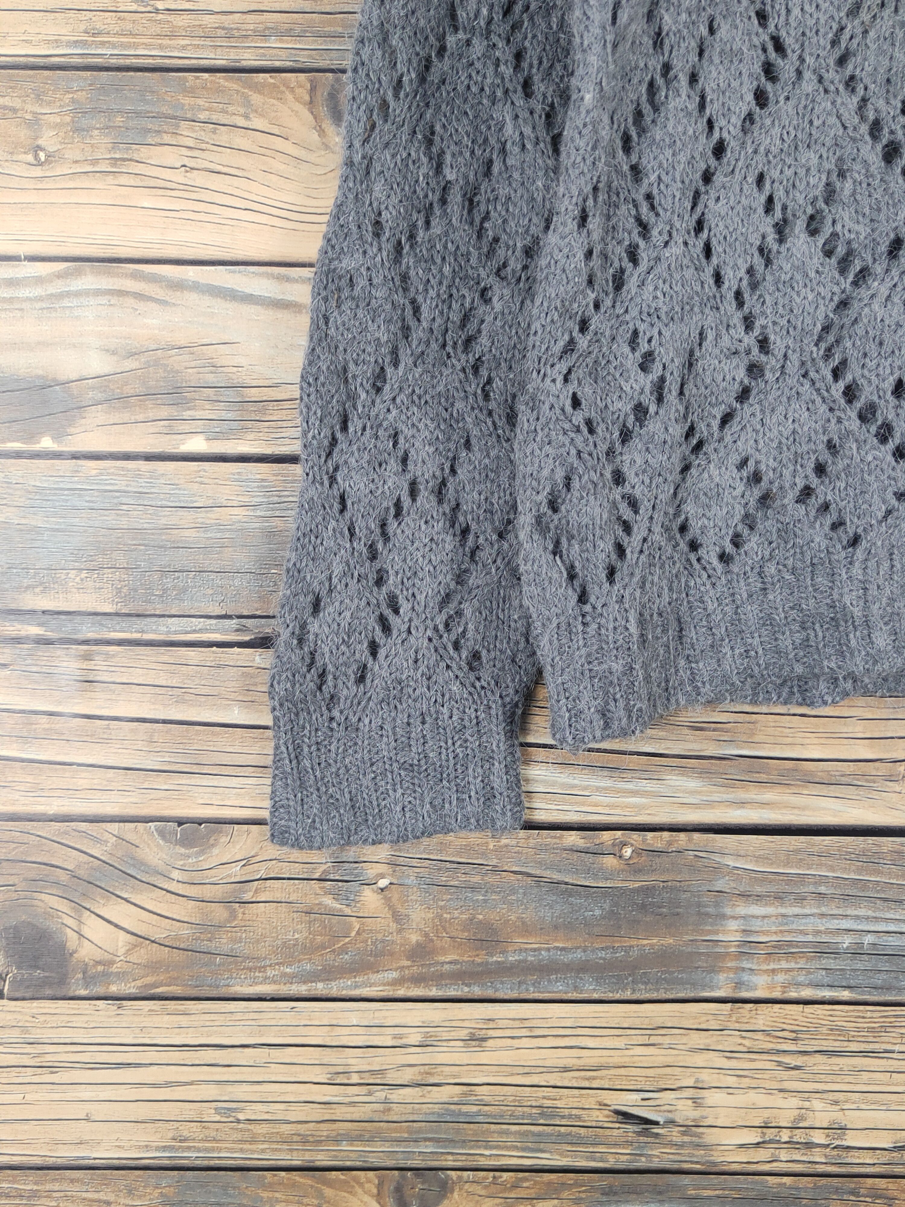 Vintage Archives Crochet MeshNet Knitwear Sweatshirts #W1277 Size US S / EU 44-46 / 1 - 4 Thumbnail