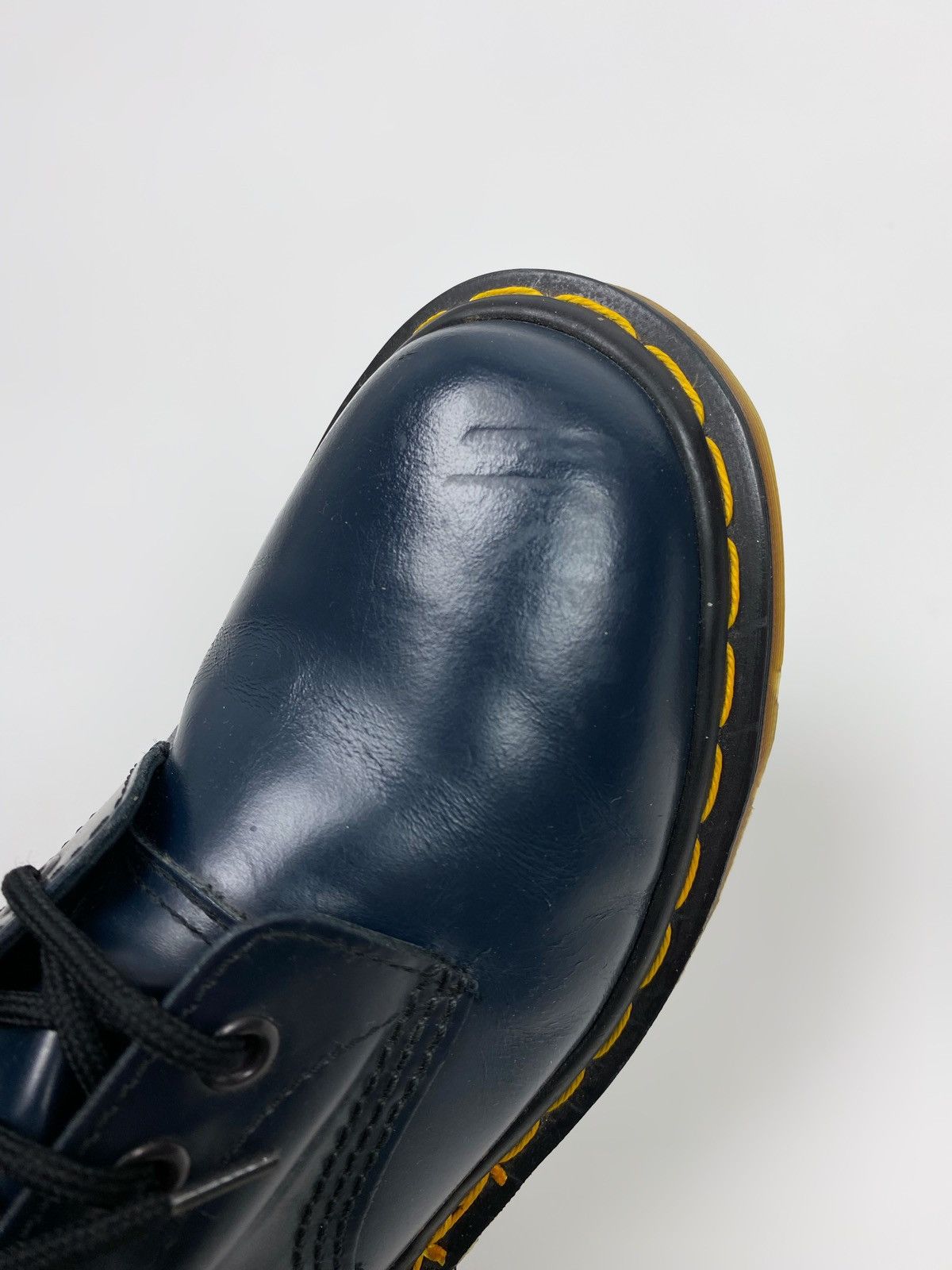 Dr. Martens Dr. Martens 1460 8 Eye Navy Smooth Leather Ankle Boots Size US 7.5 / IT 37.5 - 9 Thumbnail