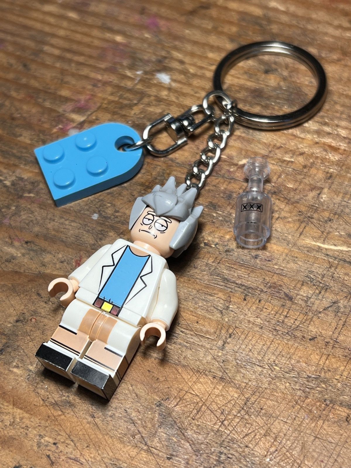 Cartoon Network rick and morty minifigure matching keychain keyring Size ONE SIZE - 7 Thumbnail