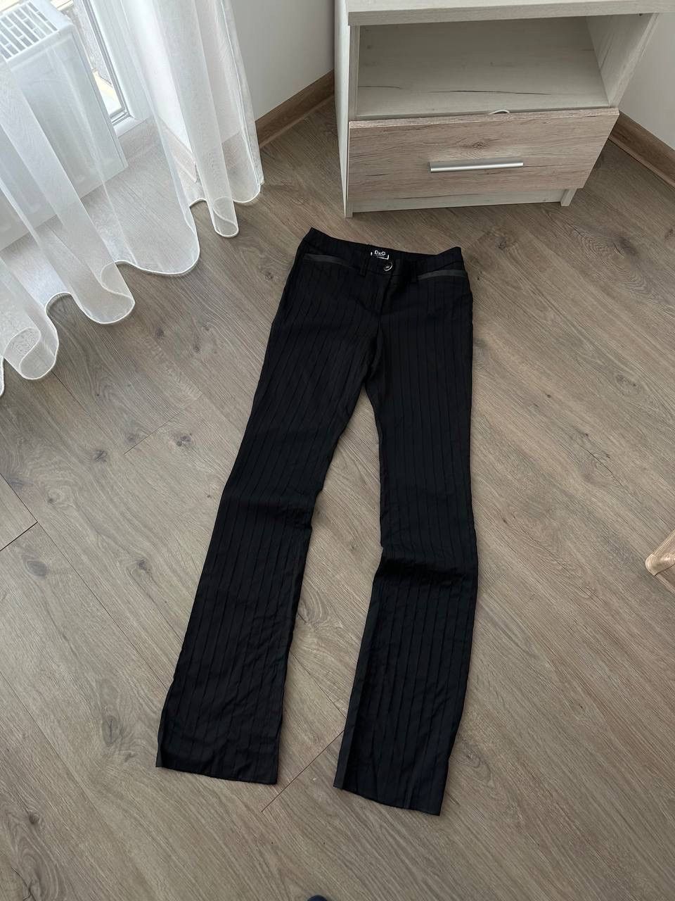Dolce & Gabbana × Vintage Vintage Dolce&Gabbana Wide Black Low Lading Pants Size 26" / US 2 / IT 38 - 11 Thumbnail